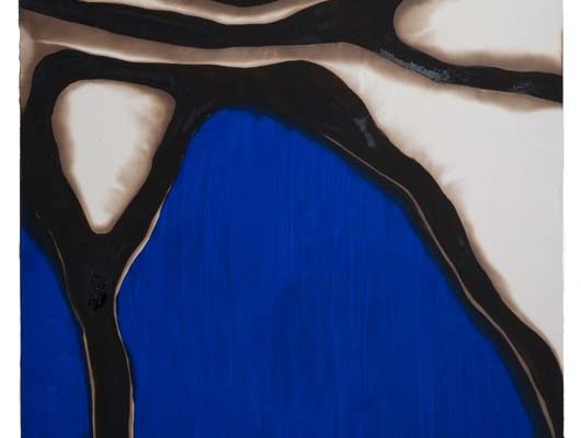 série blue, 2017
óleo e asfalto sobre papel
120x80 cm